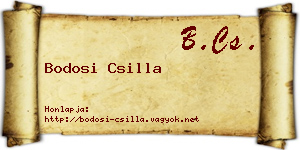 Bodosi Csilla névjegykártya